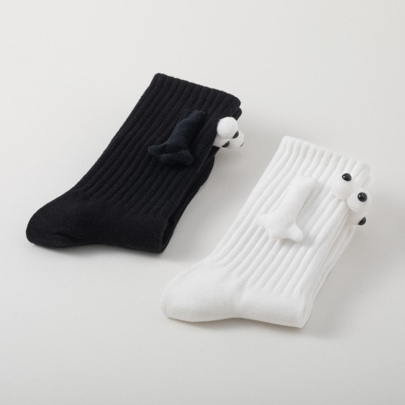 Hand Holding Socks Men's And Women's Couple Cotton