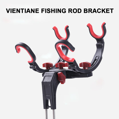 360 Degree Adjustable Fishing Pole Holder, Universal Fishing Foldable Bracket, Fish Rod Rack Stand Fishing Accessories