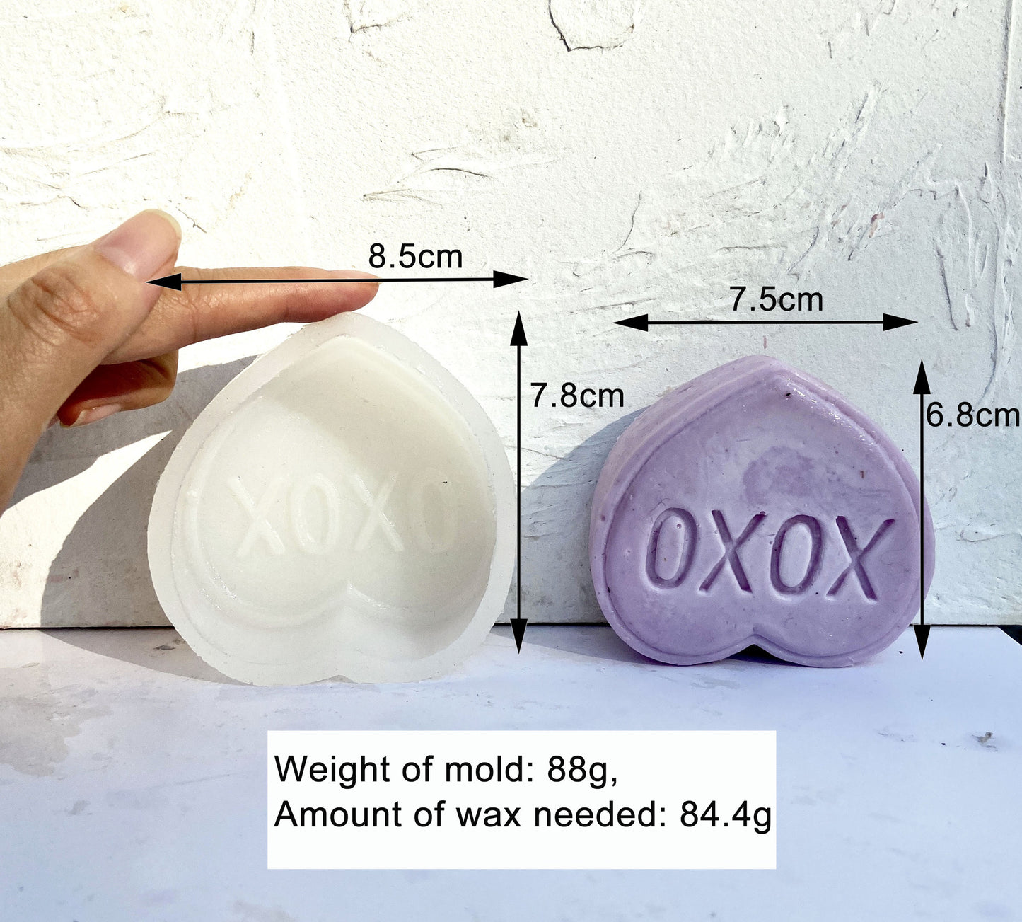 DIY Valentine's Day 3D Love Scented Candle Silicone Mold