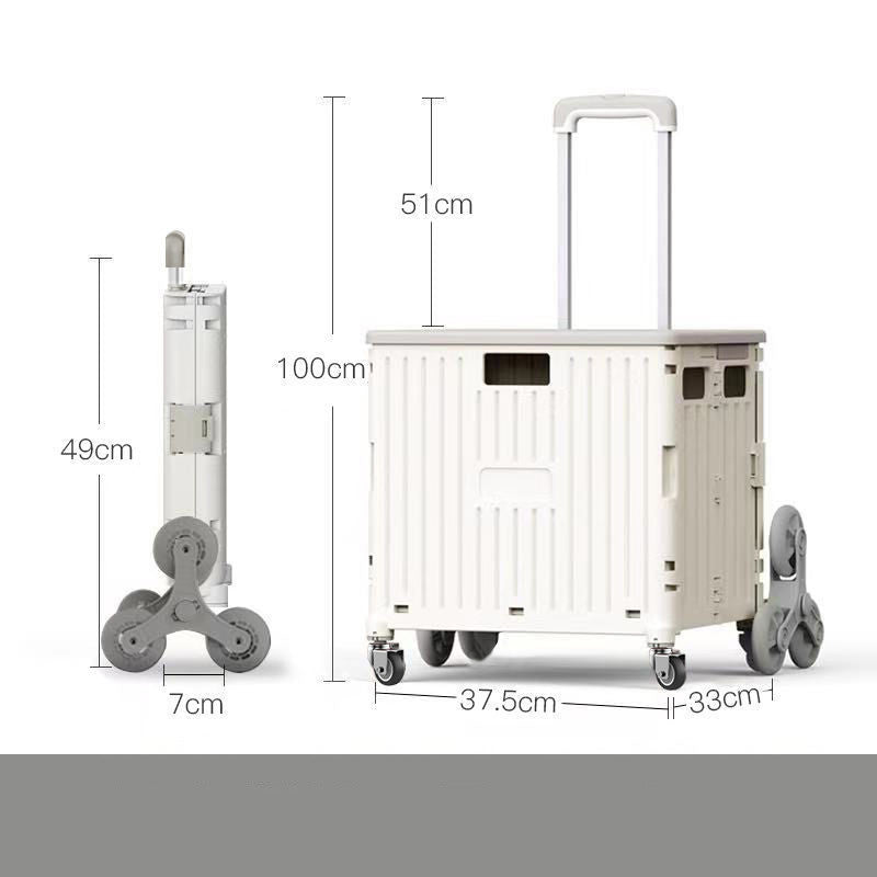 Fashion Folding Trolley Shopping Storage Trolley