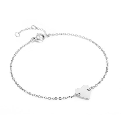 Pulsera De Acero Inoxidable Moda Simple Ahuecada