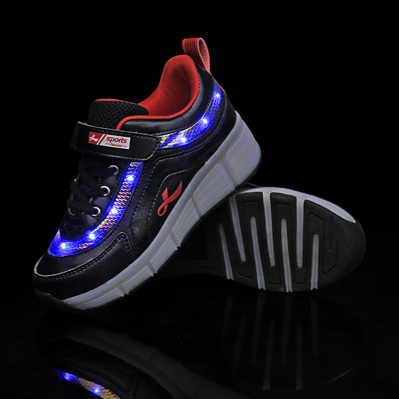 Zapatillas de skate con ruedas brillantes