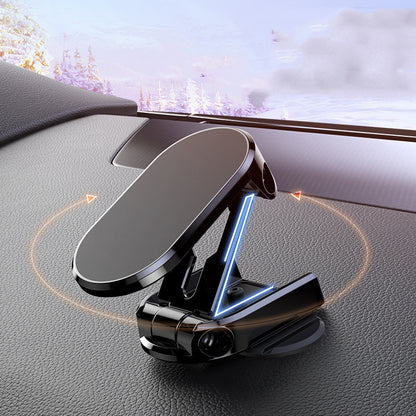 Rotate Metal Magnetic Car Phone Holder Foldable Universal Mobile Phone Stand