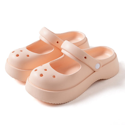 Women's Closed-toe Slippers Thick Bottom