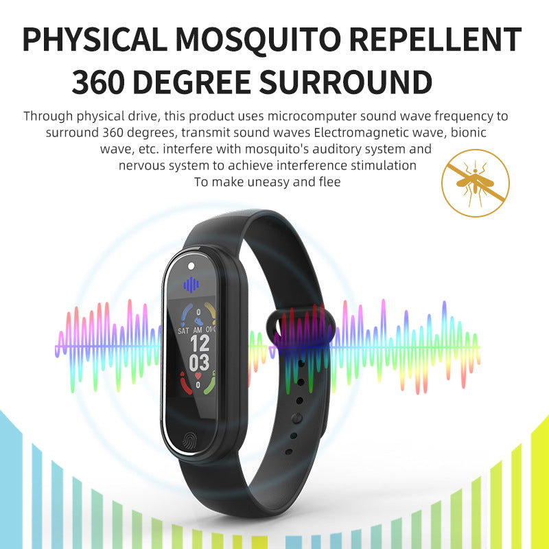 Nova pulseira repelente de mosquitos ultrassônica inseto pulseira relógio portátil repelente pulseira eletrônica anti mosquito bebê crianças adultos