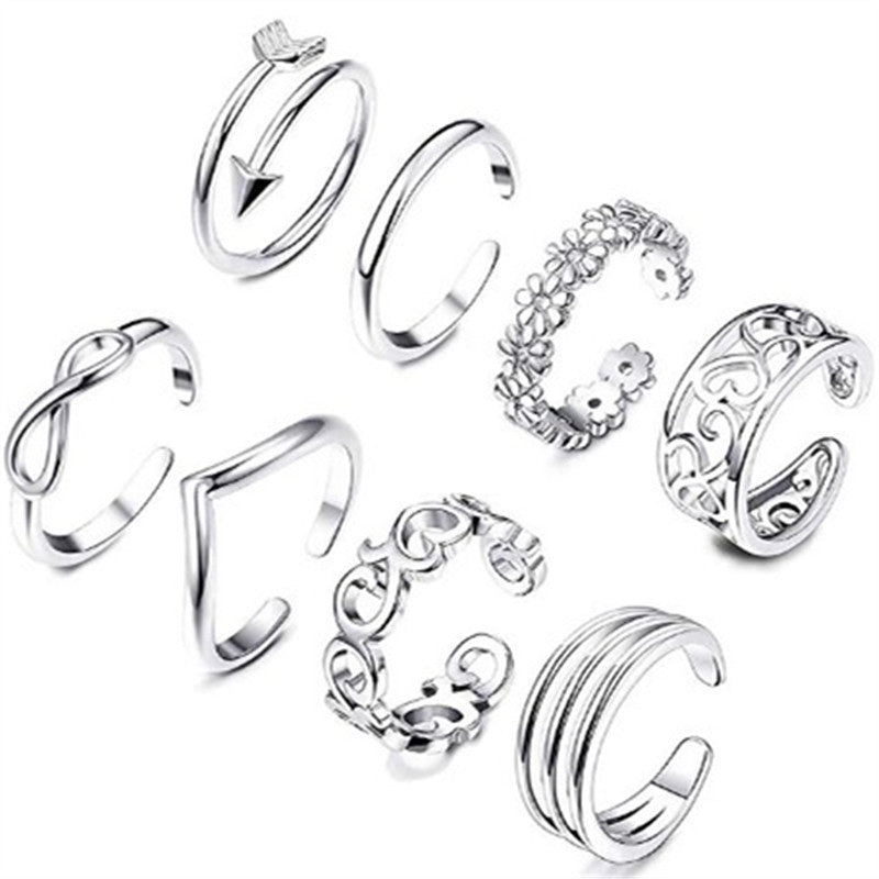 Feet Rings Foot Personality Charm Rose Simple Rings