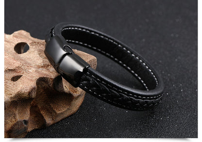 Pulseira em aço titânio preto