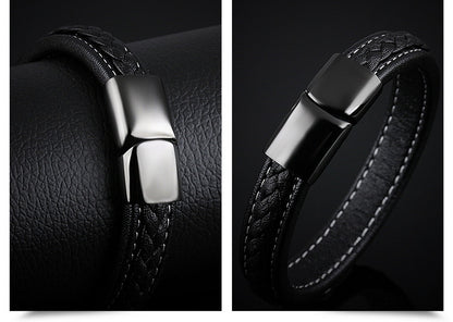 Black titanium steel bracelet