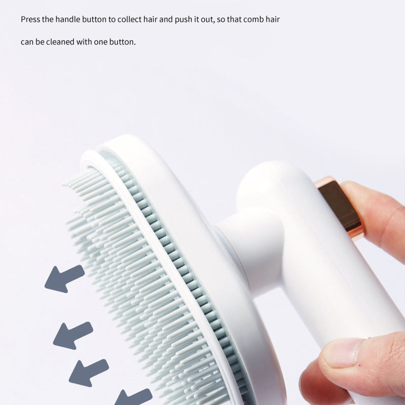 Cat Dog Pet Comb, Remove Floating Hair, Pet Hair Brush Hair Removal Artifact, Self Cleaning Comb.