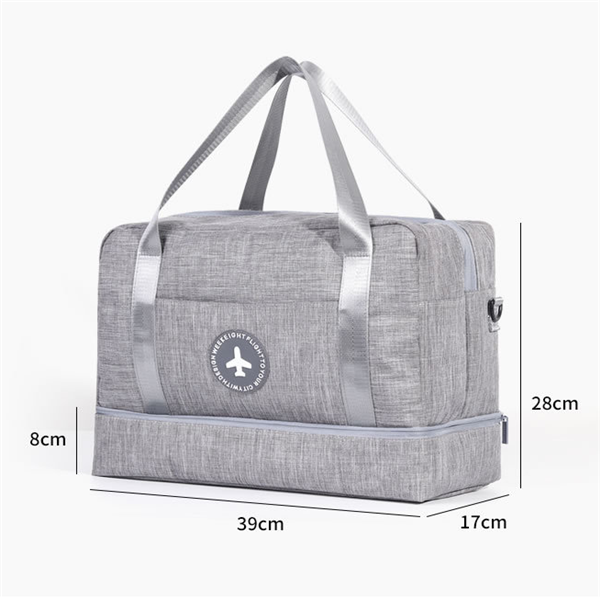 Bolsa de viaje con separación de ropa seca y húmeda, bolsa de almacenamiento para Fitness y turismo, ropa para mujer, zapatos, necesidades diarias, suministros de paquete de lona