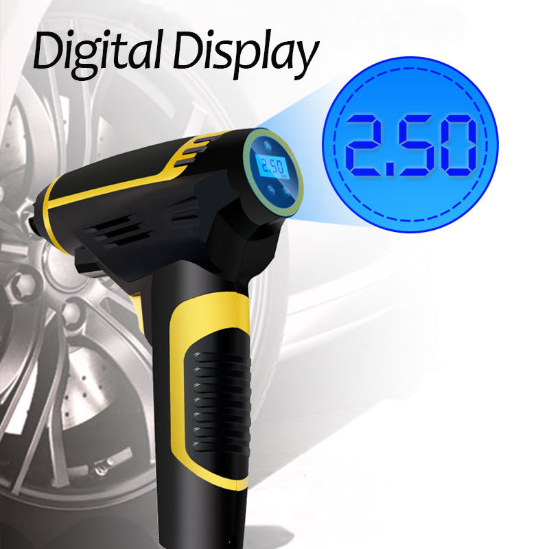 Bomba de compressor de ar inteligente para carro digital LED portátil portátil automático