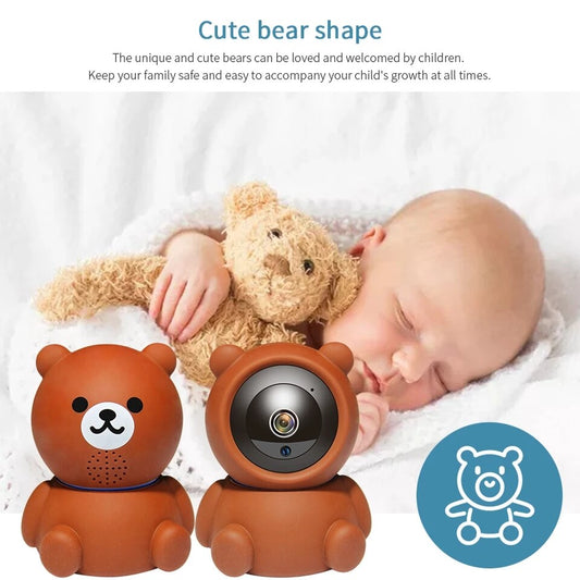 Bear Camera1080P Wifi Câmera IP Auto Tracking IR Night Vision Câmera de segurança doméstica