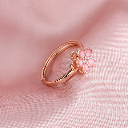 Cherry Blossom Rotatable Ring, Sweet Rings