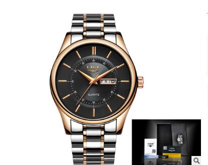 Business Waterproof Steel Belt Watch Men's Multi-function Luminous