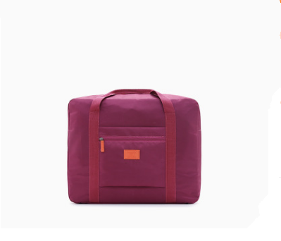 Bolsa de viagem portátil de grande capacidade, bolsa de nylon dobrável, bolsa de armazenamento de bagagem