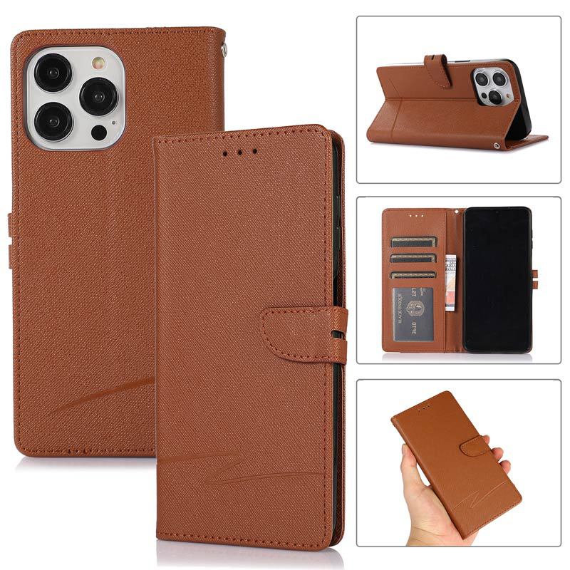 Cross Pattern Card PU Leather Case Multi-function Flip Phone Case