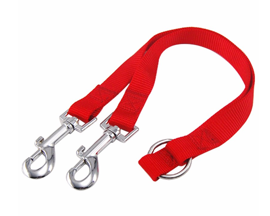 WALK 2 DOGS Leash Couple Double Twin Lead Walking Leash