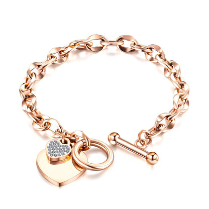 Pulsera de acero inoxidable amor