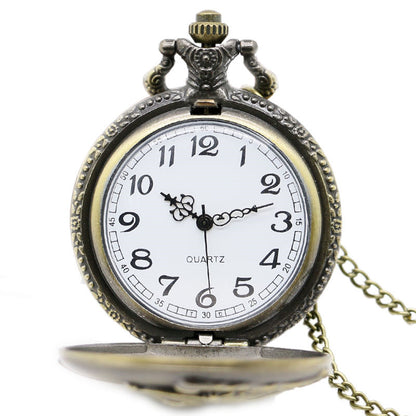 Vintage British Locomotive Quartz Big Pocket Watch