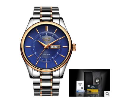 Business Waterproof Steel Belt Watch Men's Multi-function Luminous