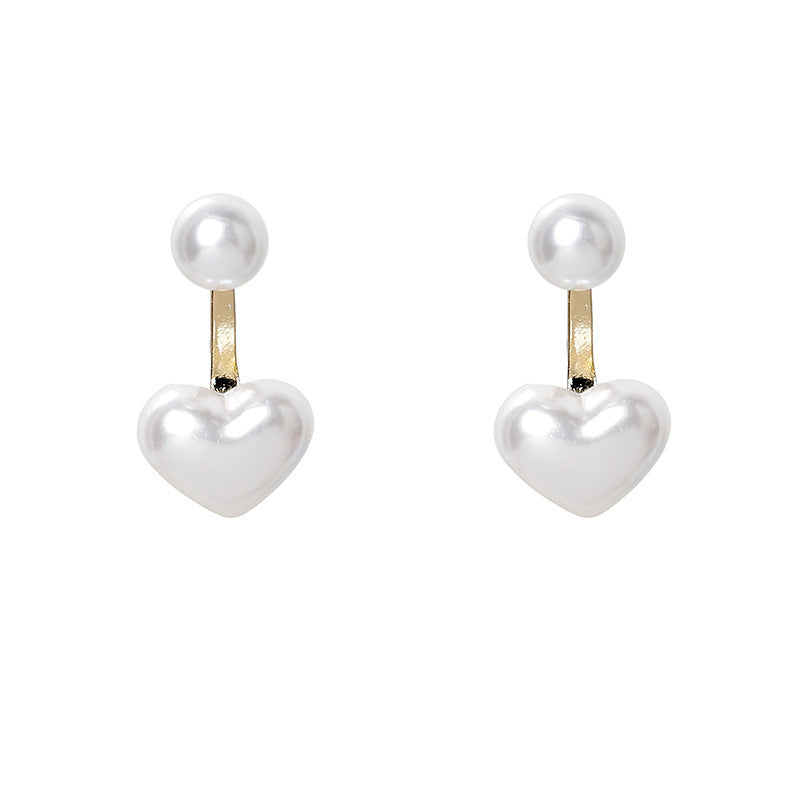 Love Pearl Stud Earrings