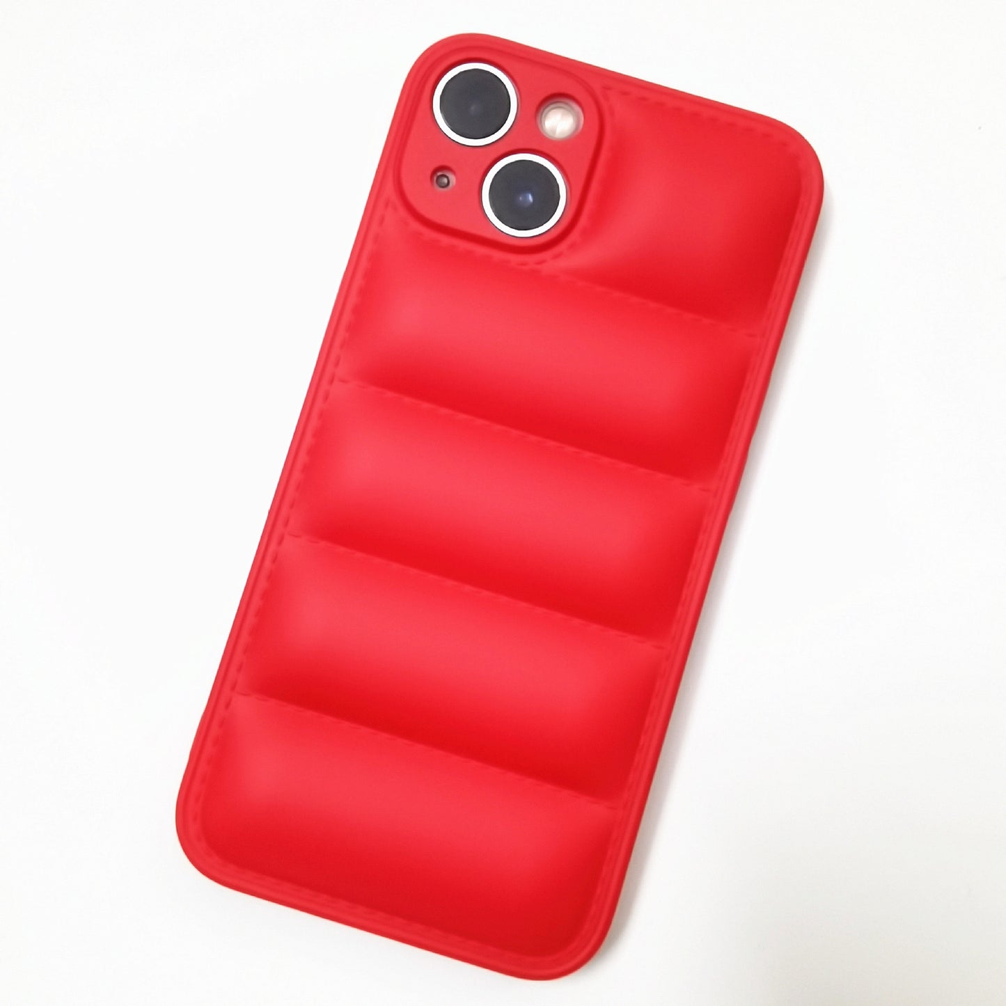 Solid Colour Down Jacket Phone Case Protective Sleeve