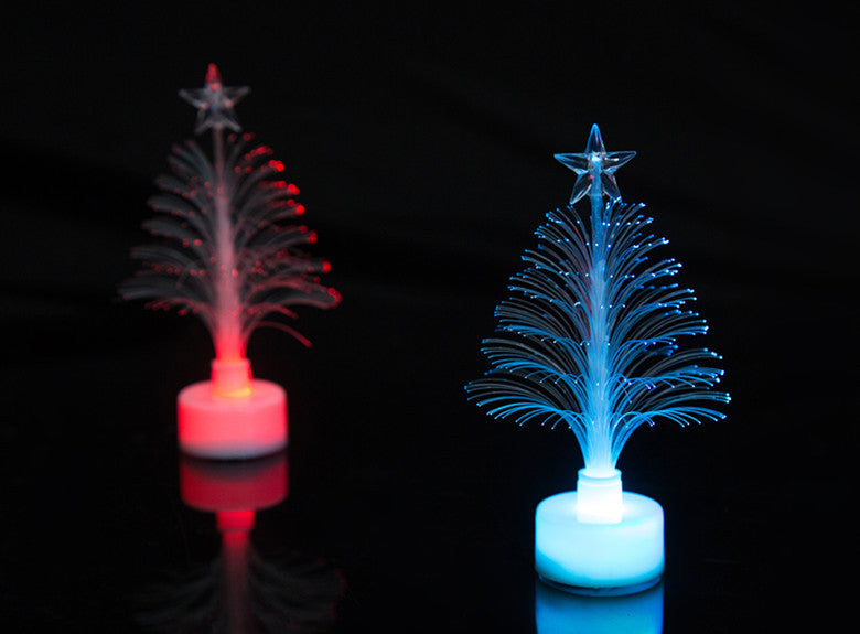 LED Fiber Optic Night Light Colourful Changing Lamp Multi-Color Christmas Tree Star Decoration Home Party Gift