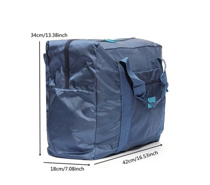 Bolsa de viaje portátil, bolso de nailon de gran capacidad, bolsa plegable para almacenamiento de equipaje