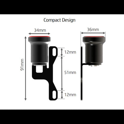 Smart usb charging tail light