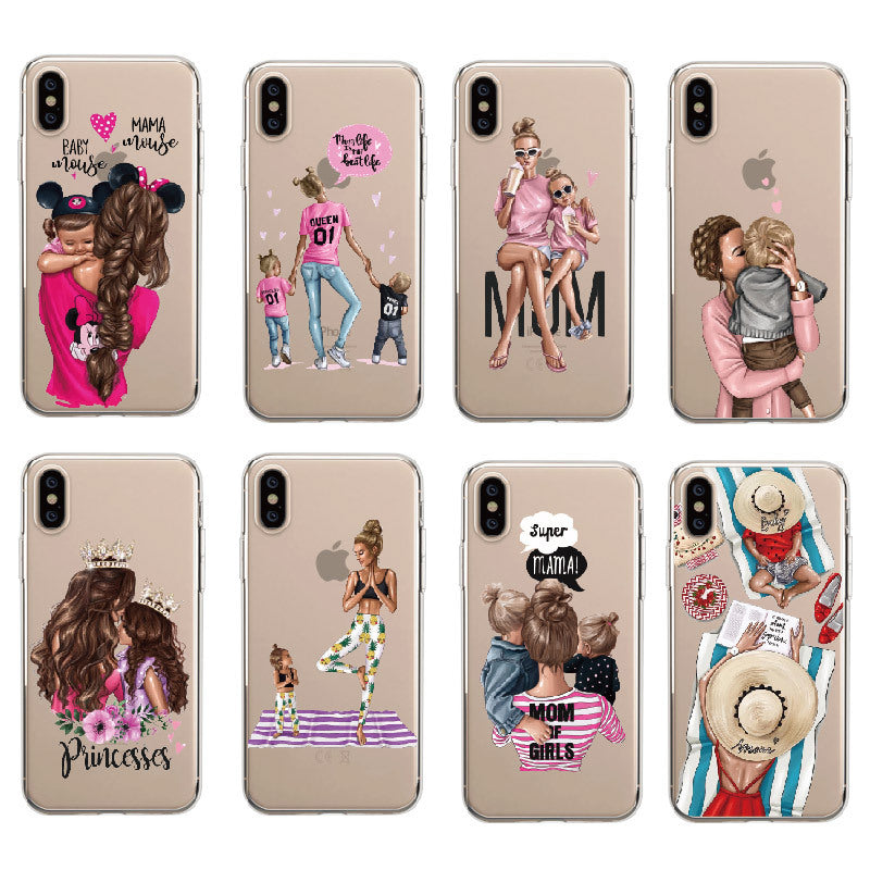 Trend mother mobile phone shell painting all-inclusive