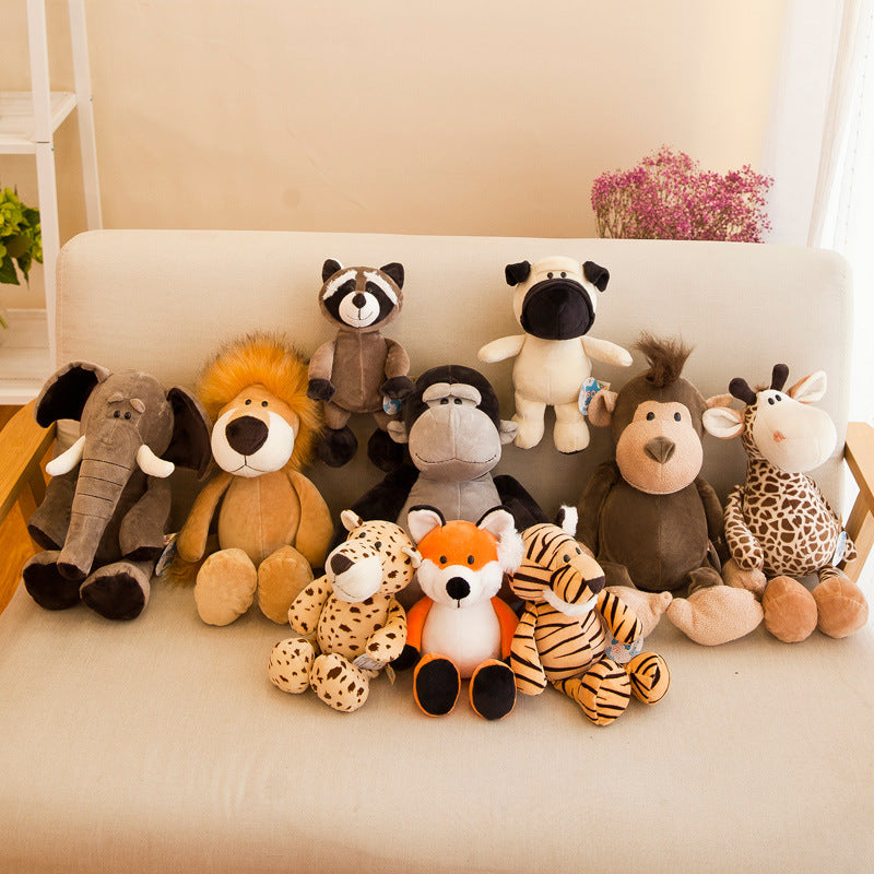 Jungle animal plush toys