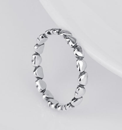 Anillo Corazón de Plata de Ley 925