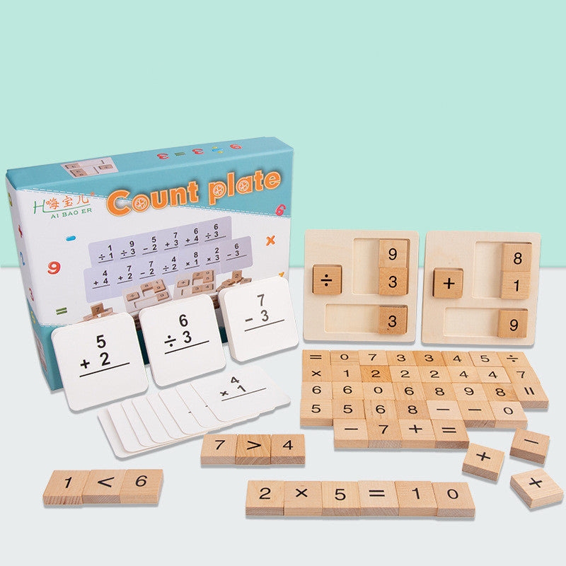 Wooden Children's Mathematics Knowledge Board