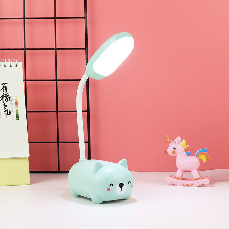 LED Cartoon Cute Pet Mangueira Night Light Dobrável Carregamento USB