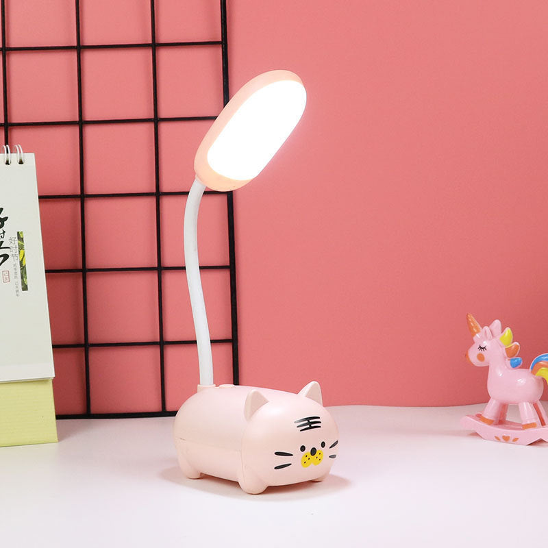 LED de dibujos animados lindo mascota manguera luz nocturna plegable carga USB