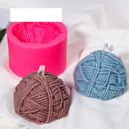 Making of Scented Stone for Scented Candle Silicone Mold With Yarn Ball