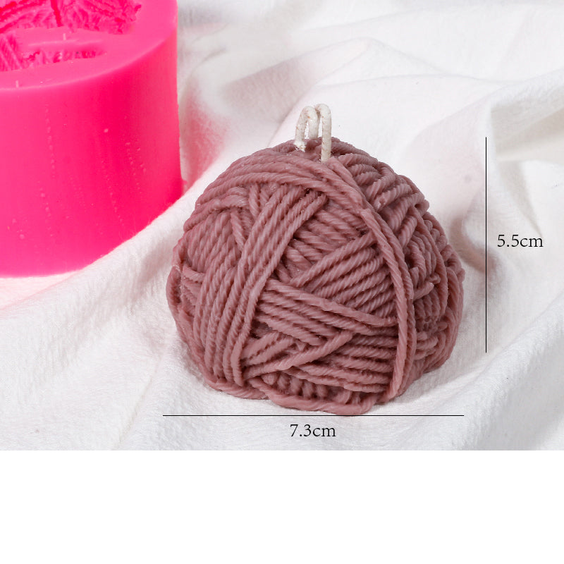 Making of Scented Stone for Scented Candle Silicone Mold With Yarn Ball