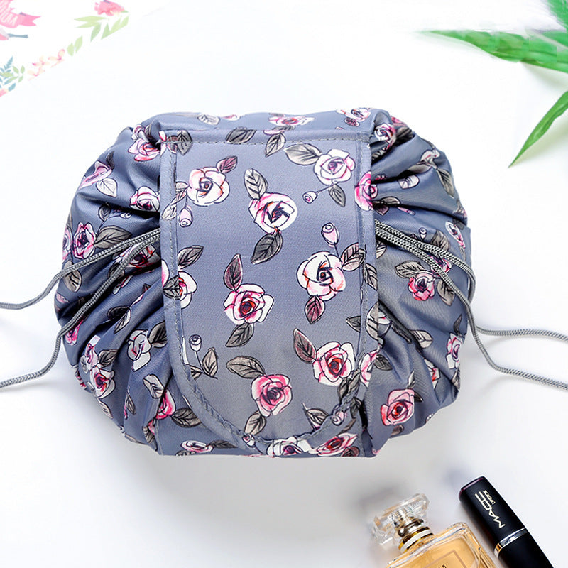 Small  Lazy Drawstring Cosmetic Bag Portable