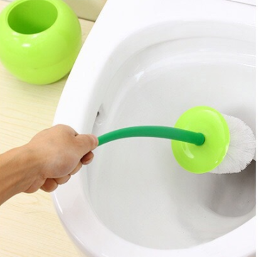 Cepillo de baño doméstico de pelo suave con mango largo, cepillo de baño de cereza, cepillo de limpieza de plástico creativo