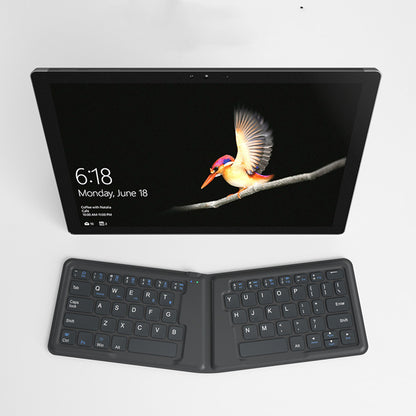 Compatible with Apple, Aerospace Folding Bluetooth Keyboard Ipad Tablet Phone Universal Office Keyboard