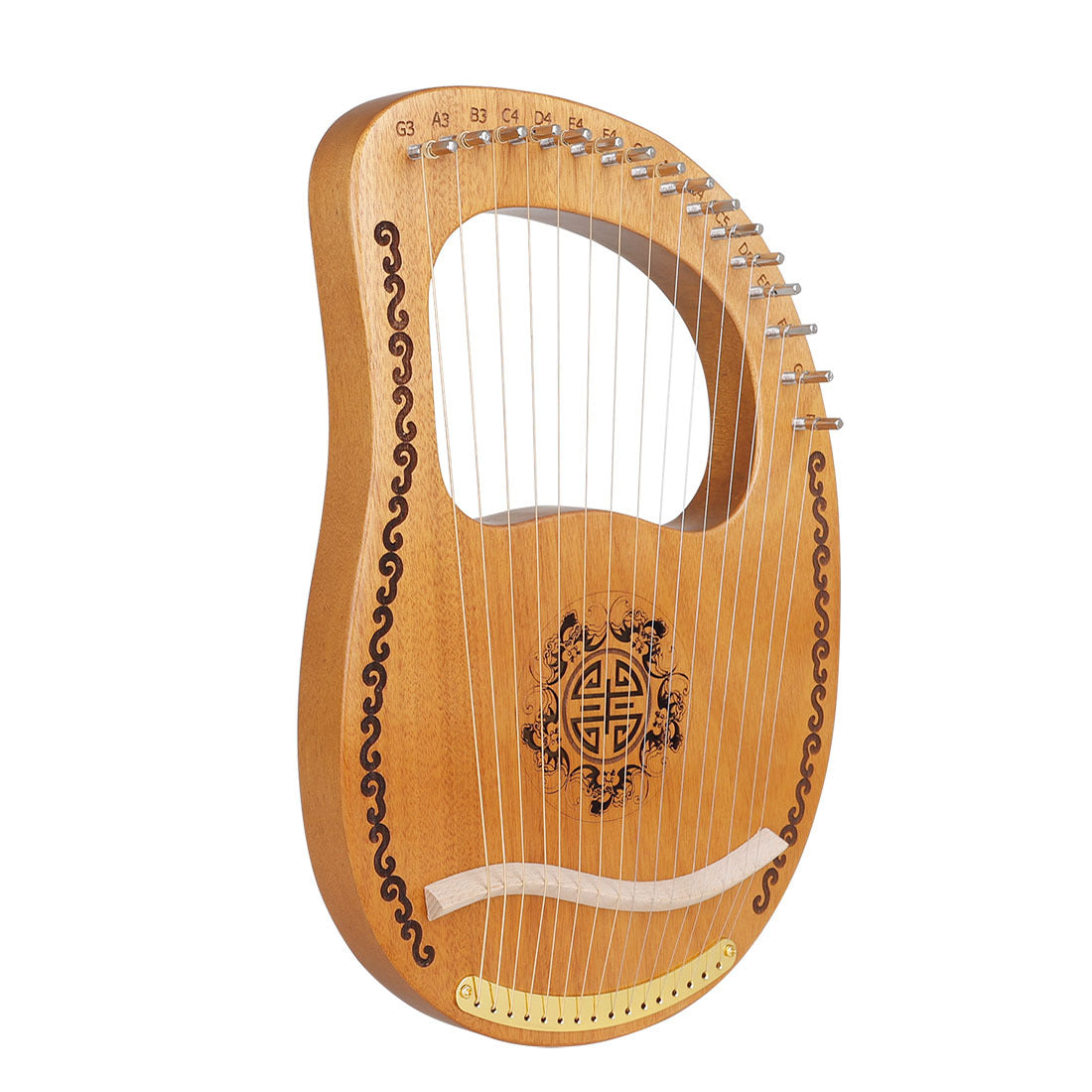 Arpa pequeña, nicho portátil pequeño, instrumento musical simple y fácil de aprender