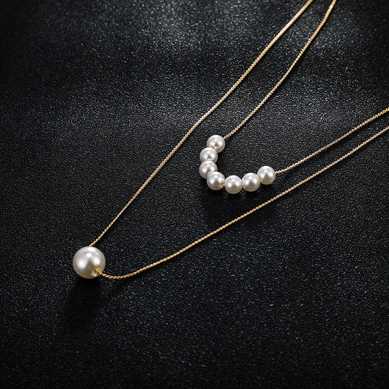 Necklaces Fashion Jewelry Double Pearl Necklace