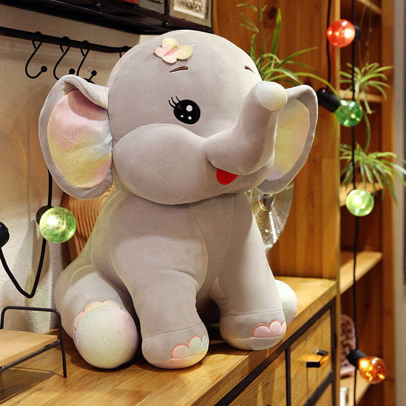 Elefante de peluche, lindo muñeco de elefante pequeño