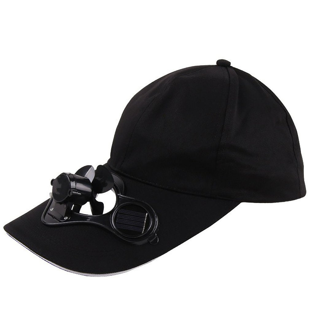 Solar Powered Fan Hat Summer Outdoor Sport Hats Sun Protection Cap With Solar Cool Fan Bicycling Climbing Baseball Cap