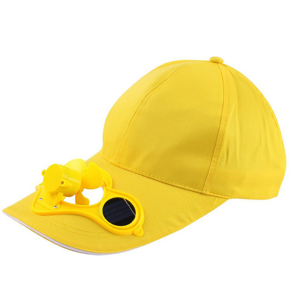 Solar Powered Fan Hat Summer Outdoor Sport Hats Sun Protection Cap With Solar Cool Fan Bicycling Climbing Baseball Cap