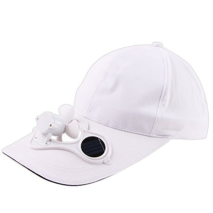 Solar Powered Fan Hat Summer Outdoor Sport Hats Sun Protection Cap With Solar Cool Fan Bicycling Climbing Baseball Cap