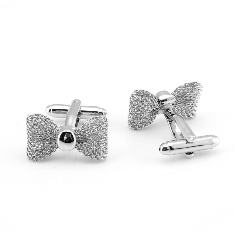 Bow Tie Flower Bow Tie Shape French Cufflinks