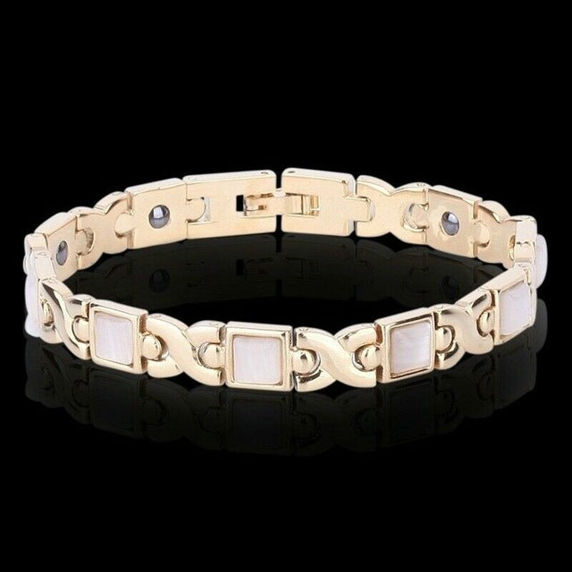 Pulseiras pulseira de ouro prateado para homens e mulheres