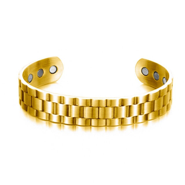 Pulseiras pulseira de ouro prateado para homens e mulheres