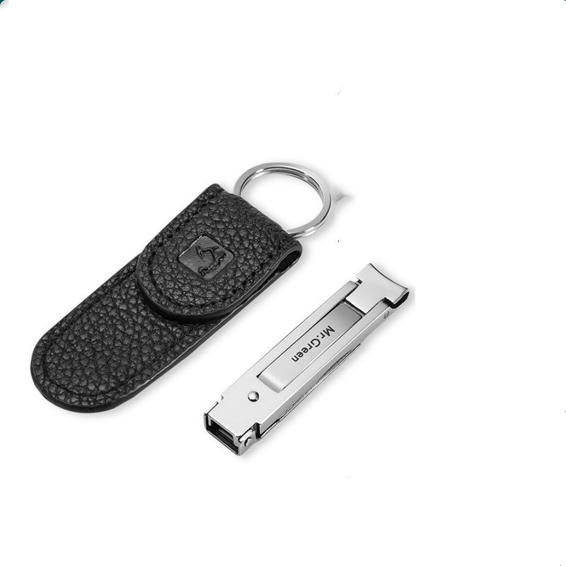 Nail Clippers Pliers Mini Ultra-thin Folding Single Trumpet With Keychain
